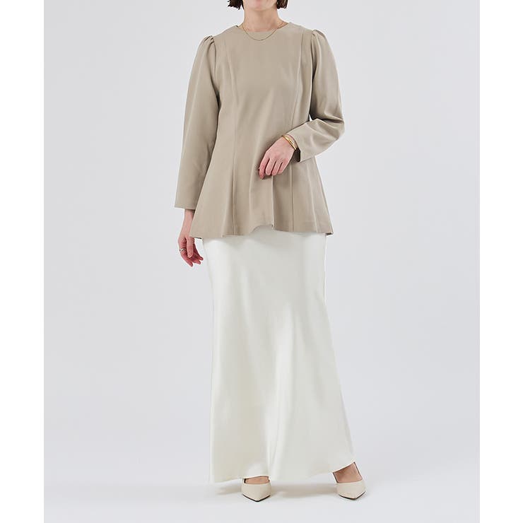 パフスリーブペプラムクルーネックブラウス【UR’S ユアーズ】 | titivate | 詳細画像19 