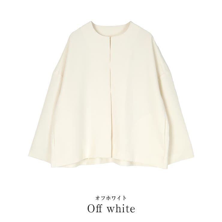 ノーカラーオーバーサイズジャケット【UR'S  ユアーズ】[品番：TV000017184]｜titivate（ティティベート）のレディースファッション通販｜SHOPLIST（ショップリスト）