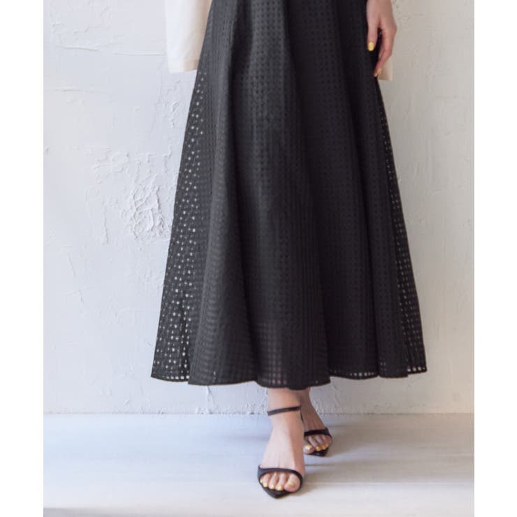 シアーギンガムチェックフレアスカート【UR’S ユアーズ】 | titivate | 詳細画像17 