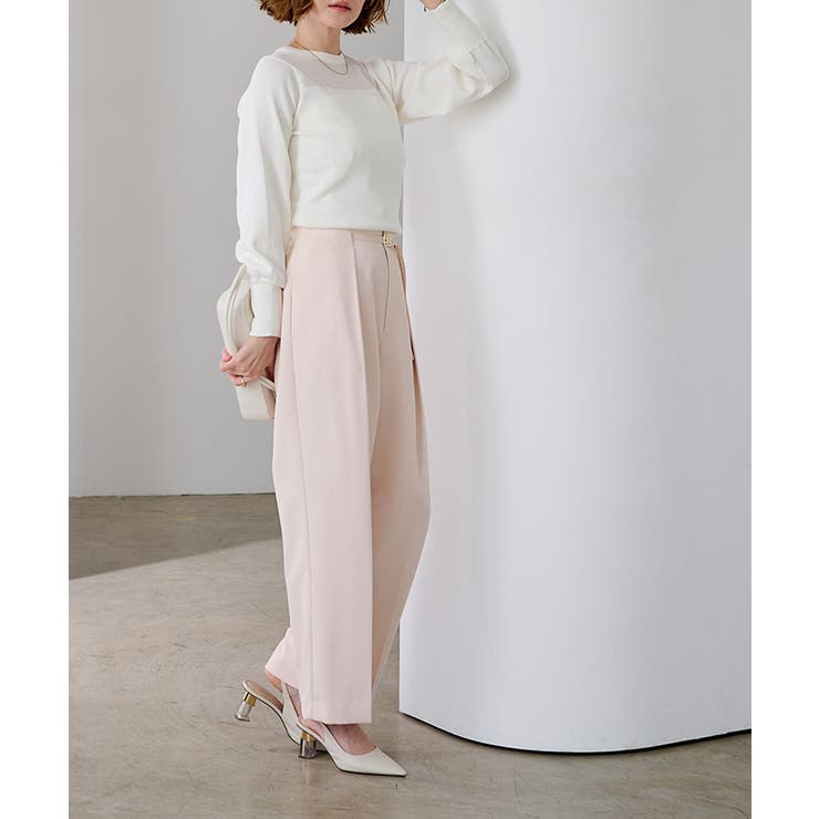 ベルトデザイン1タックワイドパンツ【UR’S ユアーズ】 | titivate | 詳細画像12 