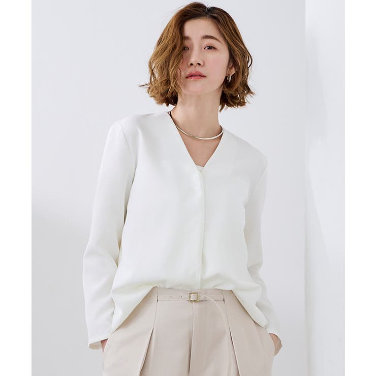 裾シアーバックプリーツブラウス【UR’S ユアーズ】 | titivate | 詳細画像9 