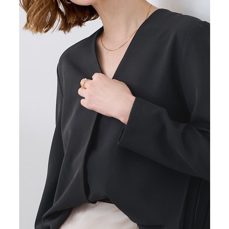 裾シアーバックプリーツブラウス【UR’S ユアーズ】 | titivate | 詳細画像14 