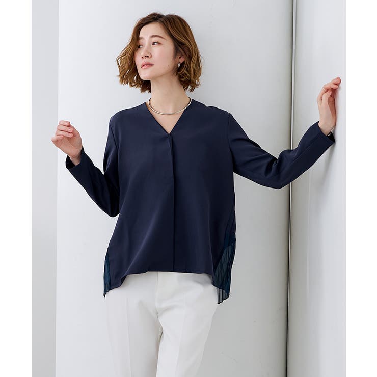 裾シアーバックプリーツブラウス【UR’S ユアーズ】 | titivate | 詳細画像17 