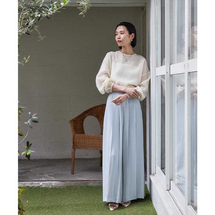 プリーツワイドパンツ【UR’S ユアーズ】 | titivate | 詳細画像15 