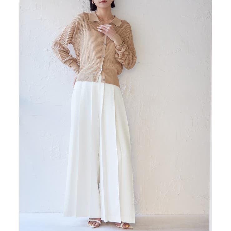 プリーツワイドパンツ【UR’S ユアーズ】 | titivate | 詳細画像2 