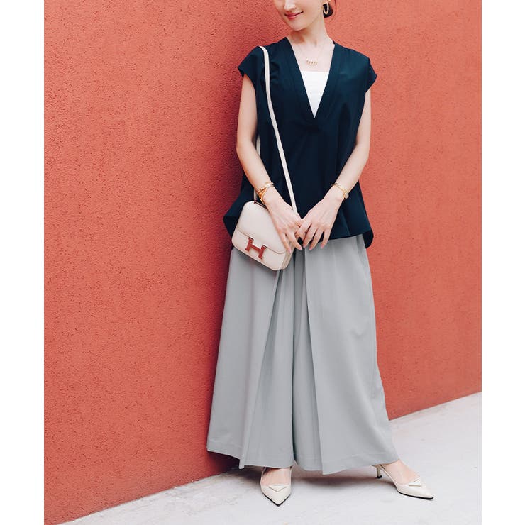 フロントタックハイウエストワイドパンツ【UR’S ユアーズ】 | titivate | 詳細画像18 