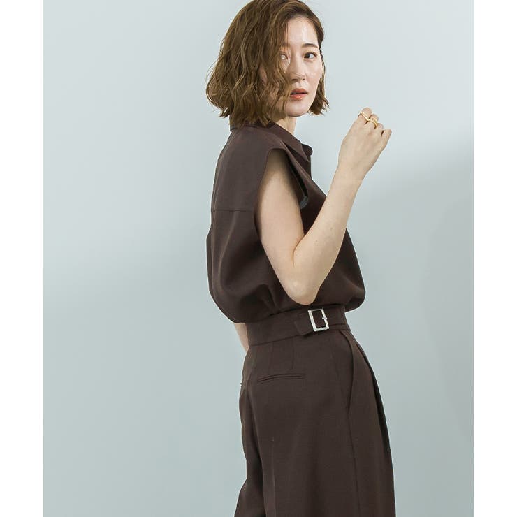 リネンライクフレンチスリーブスキッパーブラウス【UR’S ユアーズ】 | titivate | 詳細画像7 