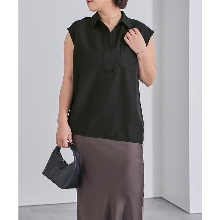 リネンライクフレンチスリーブスキッパーブラウス【UR’S ユアーズ】 | titivate | 詳細画像19 