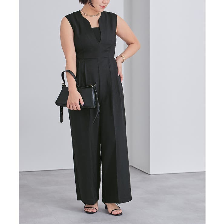 リネンライクディープハートネックオールインワン【UR’S ユアーズ】 | titivate | 詳細画像23 