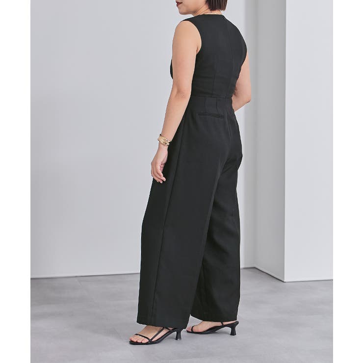 リネンライクディープハートネックオールインワン【UR’S ユアーズ】 | titivate | 詳細画像24 