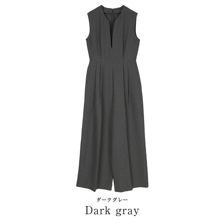 リネンライクディープハートネックオールインワン【UR’S ユアーズ】 | titivate | 詳細画像12 