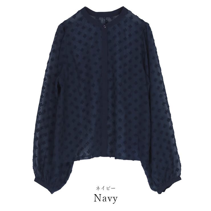 ドビードットバンドカラーブラウス【UR’S ユアーズ】 | titivate | 詳細画像3 