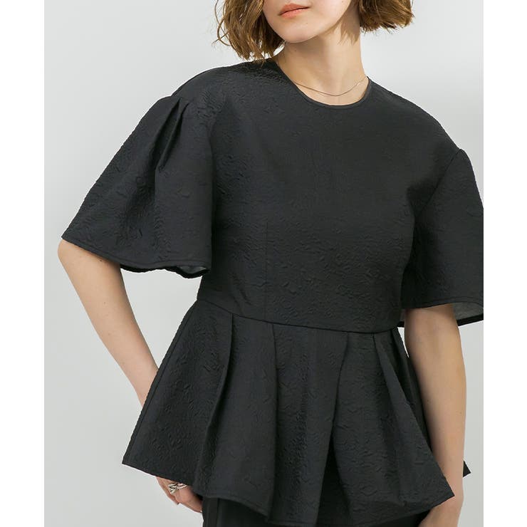 ふくれジャガードフレアスリーブペプラムトップス【UR’S ユアーズ】 | titivate | 詳細画像27 