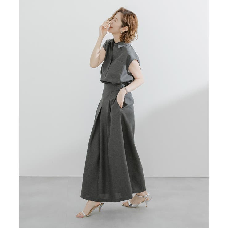 リネンライクフロントタックハイウエストスカート【UR’S ユアーズ】 | titivate | 詳細画像21 