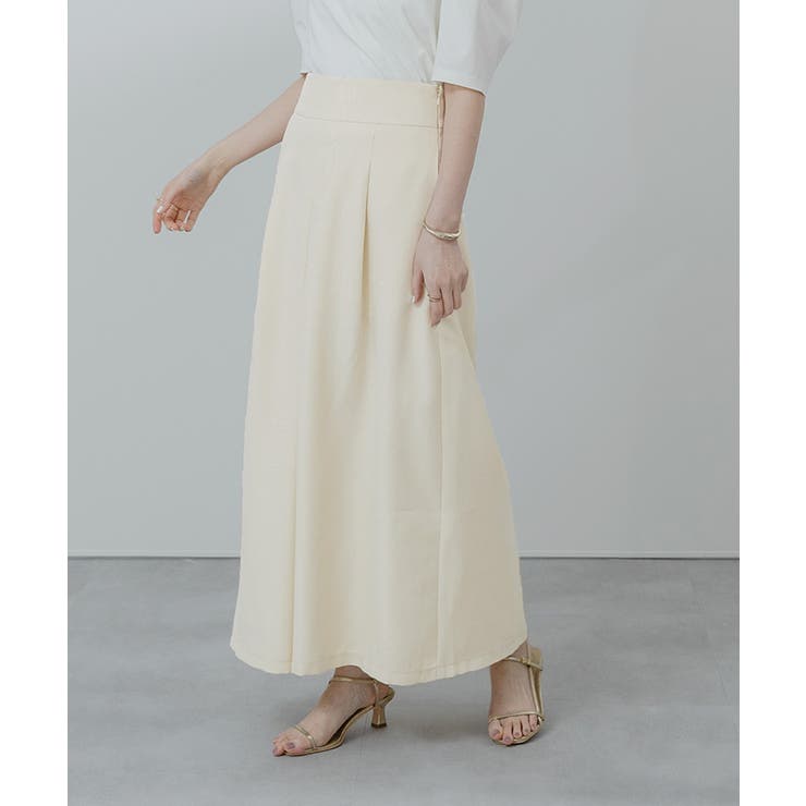 リネンライクフロントタックハイウエストスカート【UR’S ユアーズ】 | titivate | 詳細画像24 