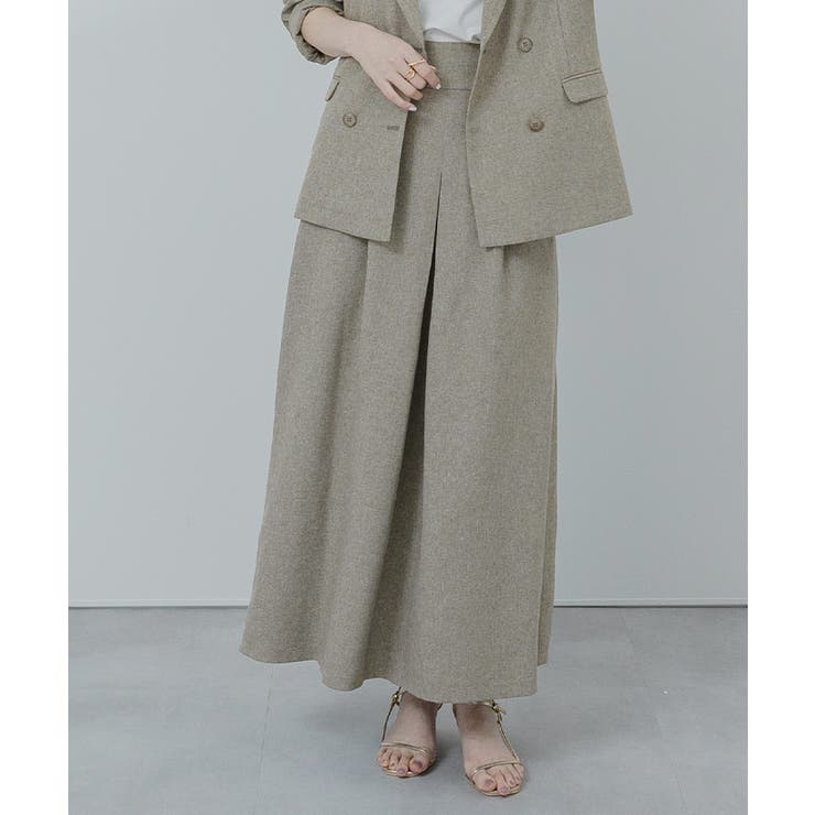 リネンライクフロントタックハイウエストスカート【UR’S ユアーズ】 | titivate | 詳細画像2 