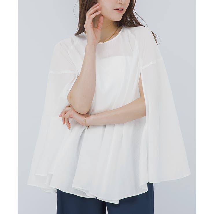 ケープシアーブラウス【UR’S ユアーズ】 | titivate | 詳細画像7 