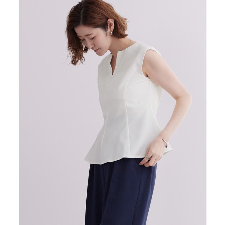 キーネックノースリーブペプラムトップス【UR’S ユアーズ】 | titivate | 詳細画像7 