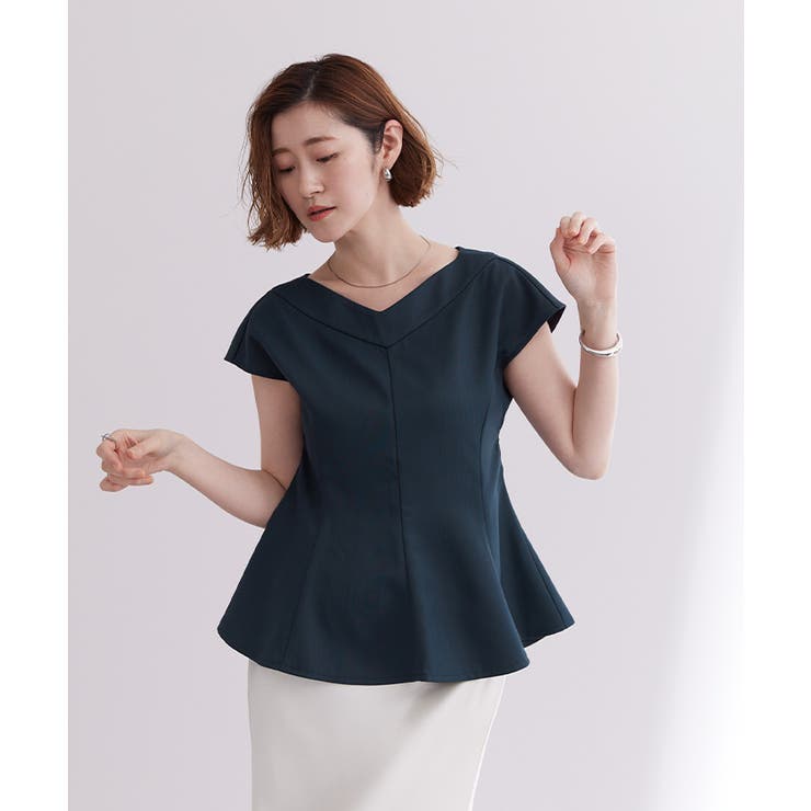 ワイドVネックペプラムトップス【UR’S ユアーズ】 | titivate | 詳細画像2 