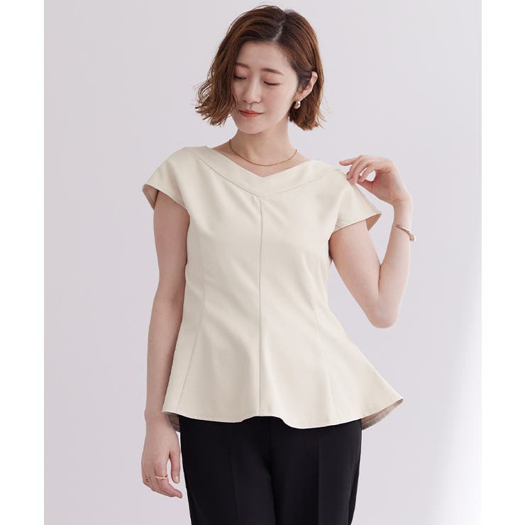 ワイドVネックペプラムトップス【UR’S ユアーズ】 | titivate | 詳細画像6 