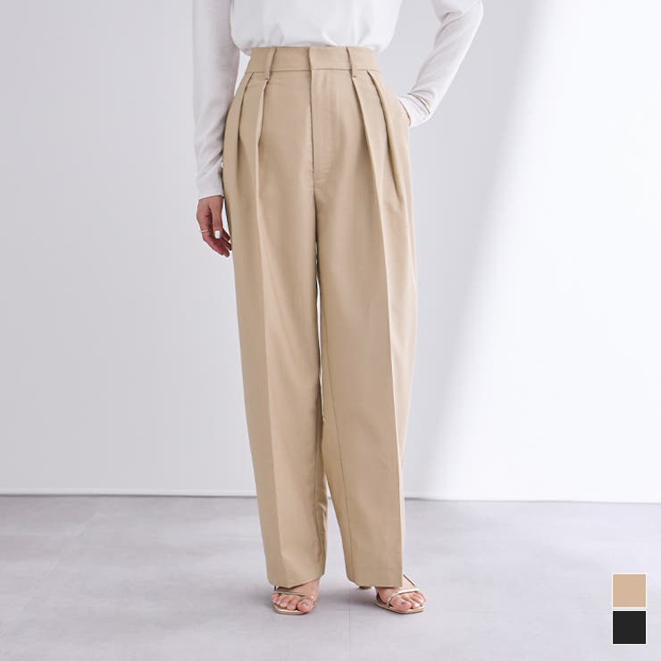 インタックセンタープレスワイドパンツ【UR'S ユアーズ】[品番 インタックセンタープレスワイドパンツ【UR'S ユアーズ】[品番