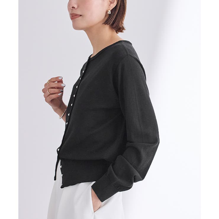 UVケアパール釦ニットカーディガン【UR’S ユアーズ】 | titivate | 詳細画像5 