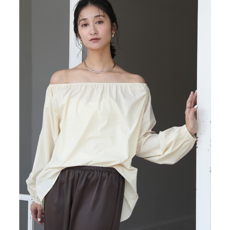 オフショルダーボリュームスリーブトップス/ラッシュガード【UR’S ユアーズ】 | titivate | 詳細画像2 