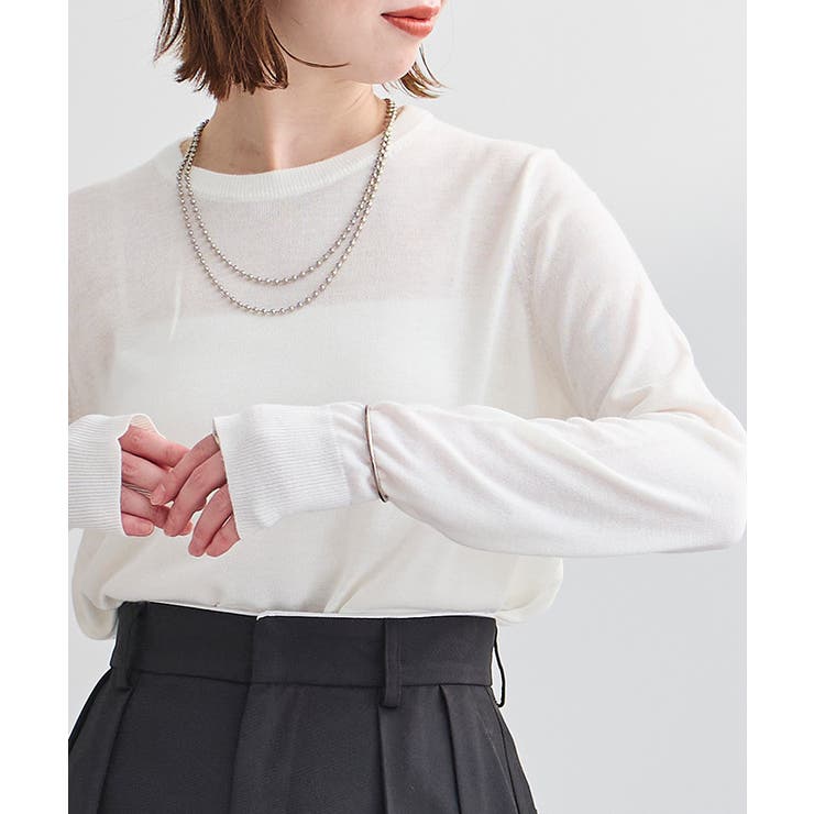 クルーネックハイゲージニット【UR’S ユアーズ】 | titivate | 詳細画像21 