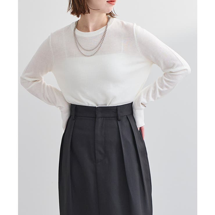 クルーネックハイゲージニット【UR’S ユアーズ】 | titivate | 詳細画像22 