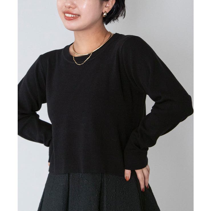 ラウンドネッククロップドニット【UR’S ユアーズ】 | titivate | 詳細画像25 