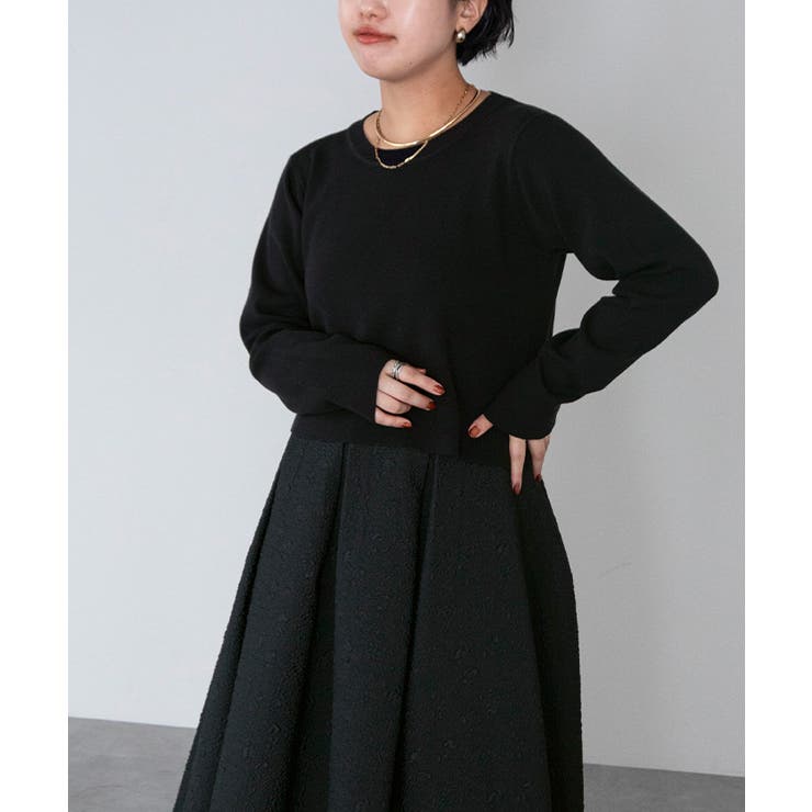 ラウンドネッククロップドニット【UR’S ユアーズ】 | titivate | 詳細画像9 