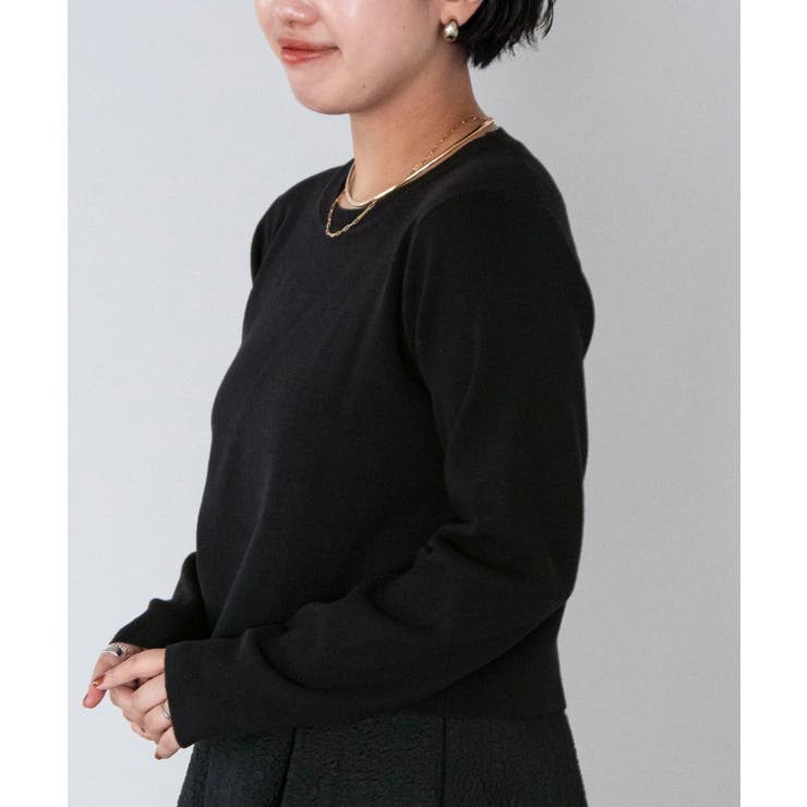 ラウンドネッククロップドニット【UR’S ユアーズ】 | titivate | 詳細画像10 