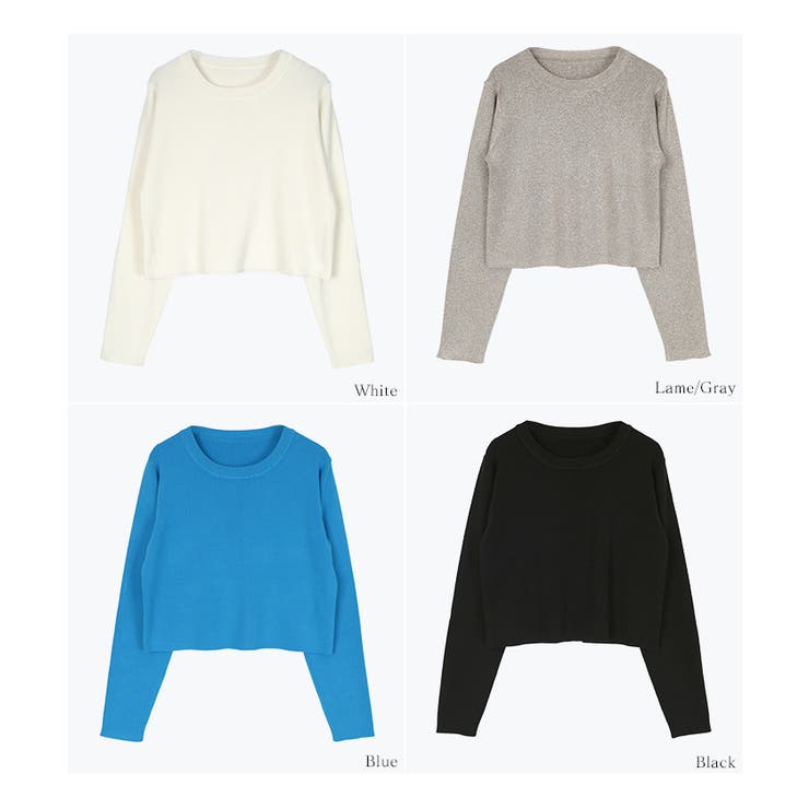 ラウンドネッククロップドニット【UR’S ユアーズ】 | titivate | 詳細画像13 