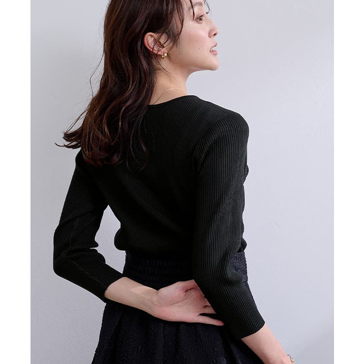 前後2wayベーシックリブニット【UR’S ユアーズ】 | titivate | 詳細画像29 