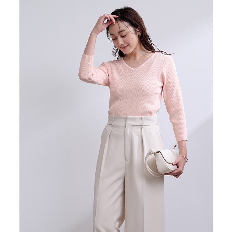 前後2wayベーシックリブニット【UR’S ユアーズ】 | titivate | 詳細画像5 