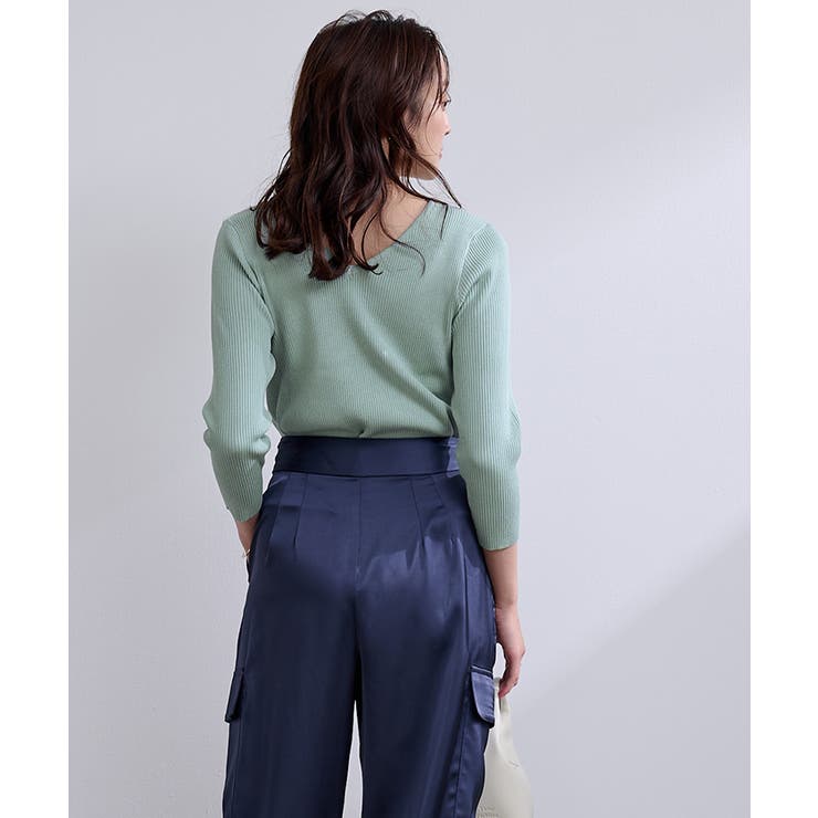 前後2wayベーシックリブニット【UR’S ユアーズ】 | titivate | 詳細画像8 