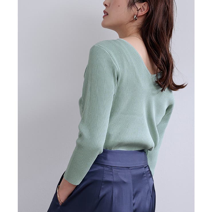 前後2wayベーシックリブニット【UR’S ユアーズ】 | titivate | 詳細画像9 