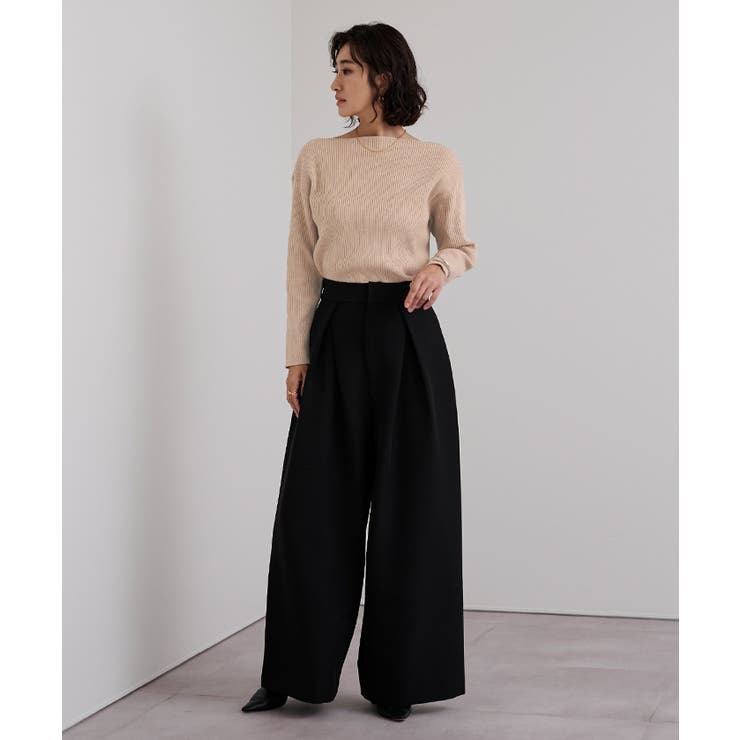 ボートネックドロップショルダーリブニット【UR’S ユアーズ】 | titivate | 詳細画像30 