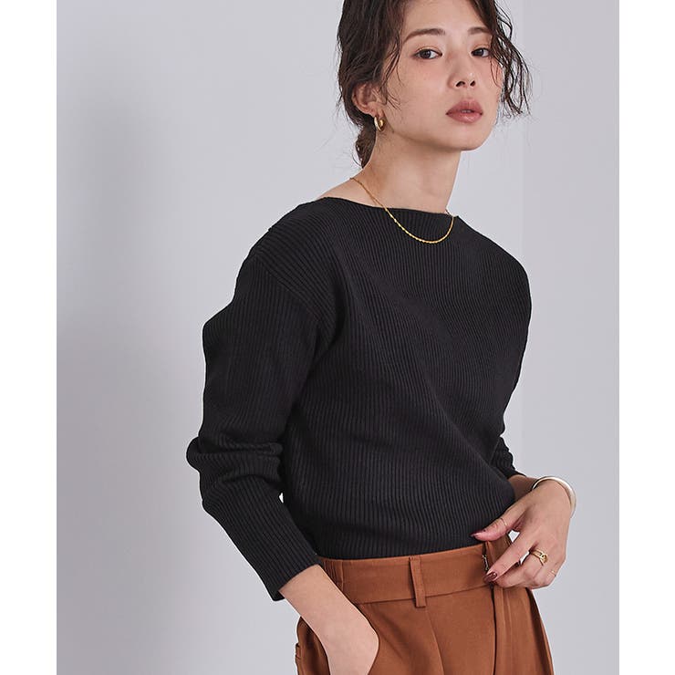 ボートネックドロップショルダーリブニット【UR’S ユアーズ】 | titivate | 詳細画像31 