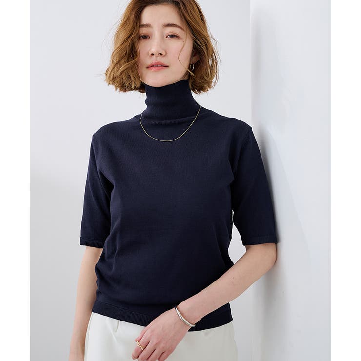 ハイネックハーフスリーブフィットニット【UR’S ユアーズ】 | titivate | 詳細画像24 