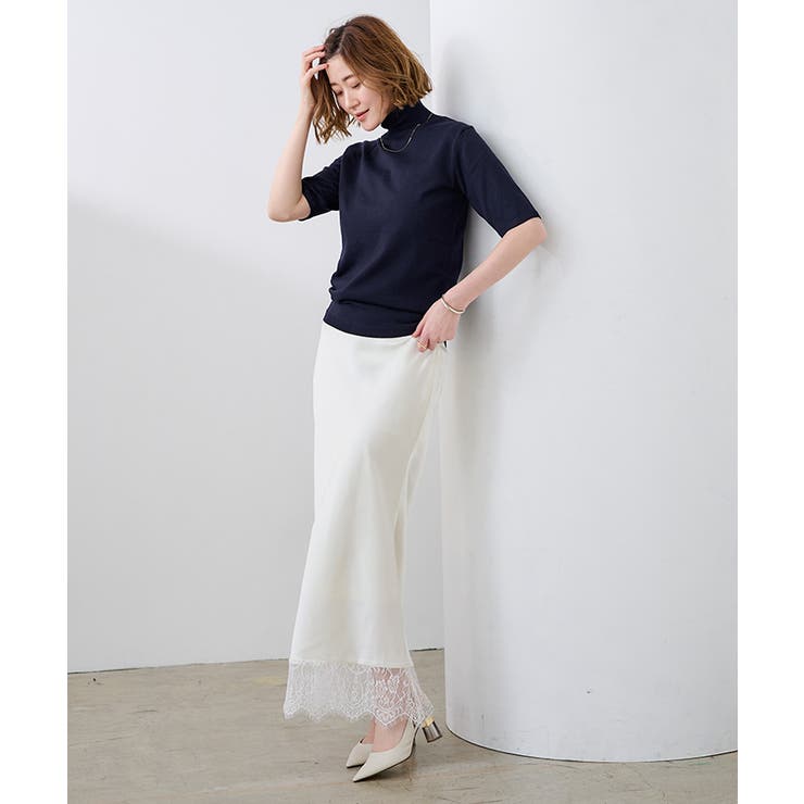 ハイネックハーフスリーブフィットニット【UR’S ユアーズ】 | titivate | 詳細画像25 