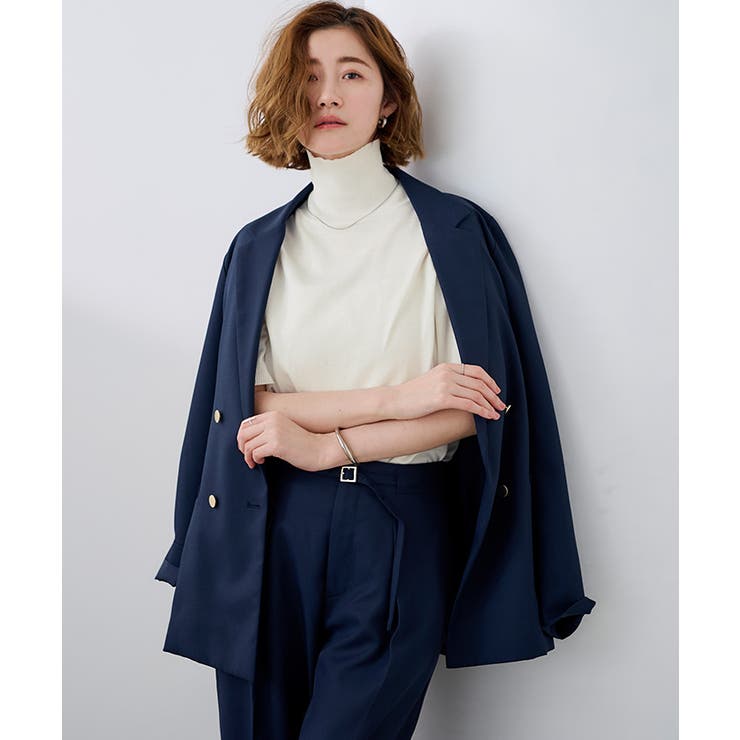 ハイネックハーフスリーブフィットニット【UR’S ユアーズ】 | titivate | 詳細画像10 