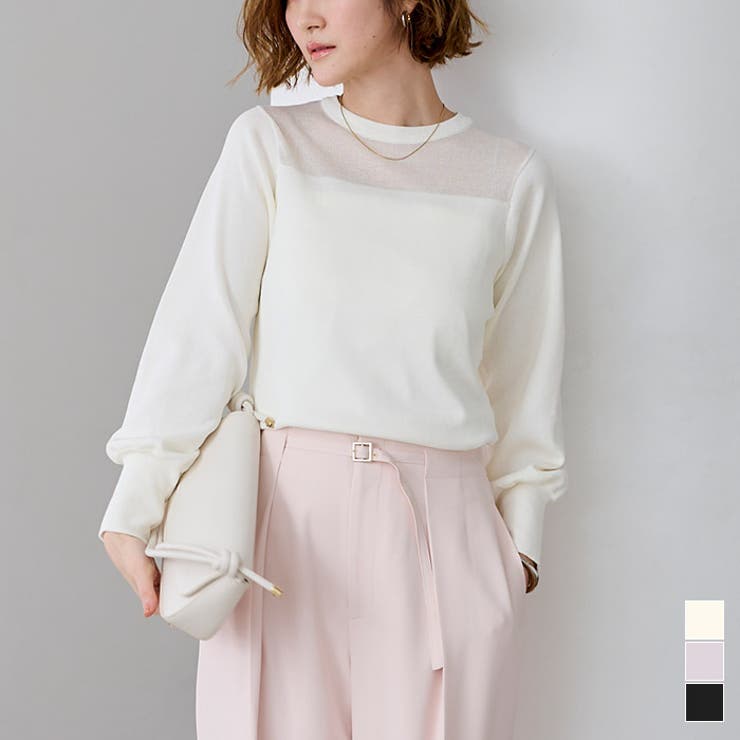 シアーパーツニット【UR’S ユアーズ】 | titivate | 詳細画像1 