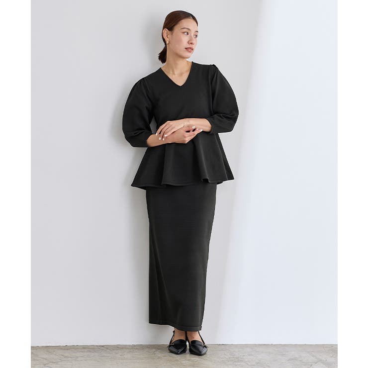 パフスリーブペプラムニットプルオーバー【UR’S ユアーズ】 | titivate | 詳細画像14 