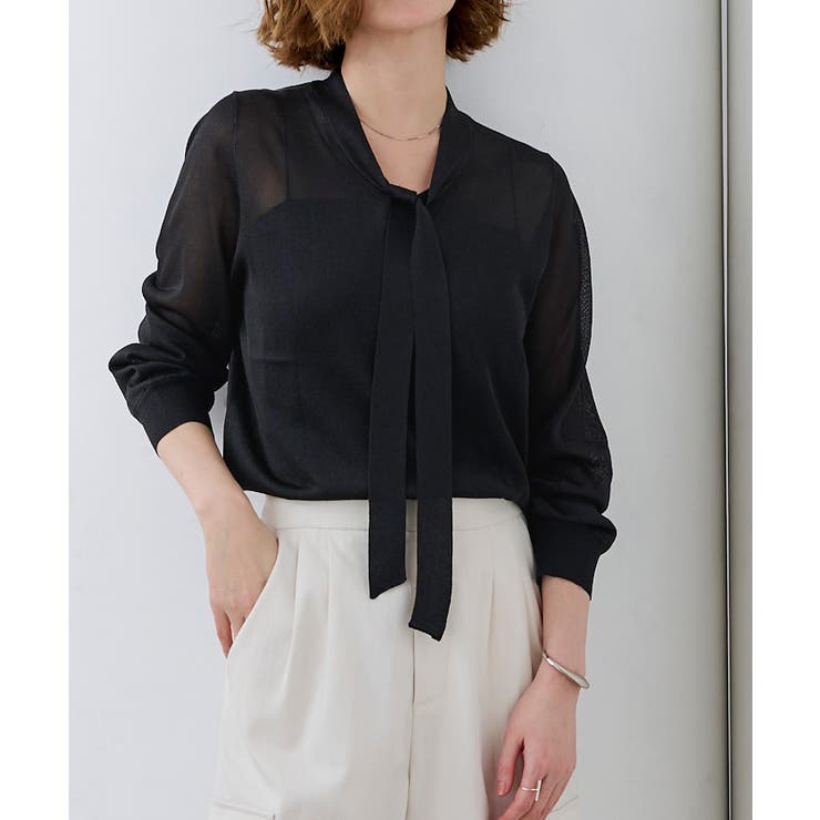 シアーボウタイニット【UR’S ユアーズ】 | titivate | 詳細画像15 