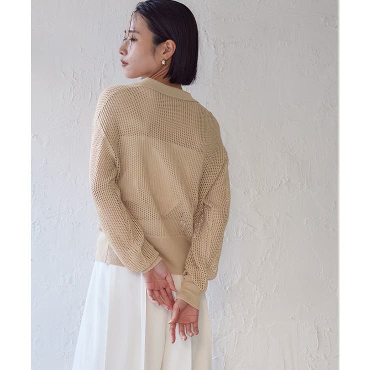 メッシュポロニットカーディガン【UR’S ユアーズ】 | titivate | 詳細画像16 