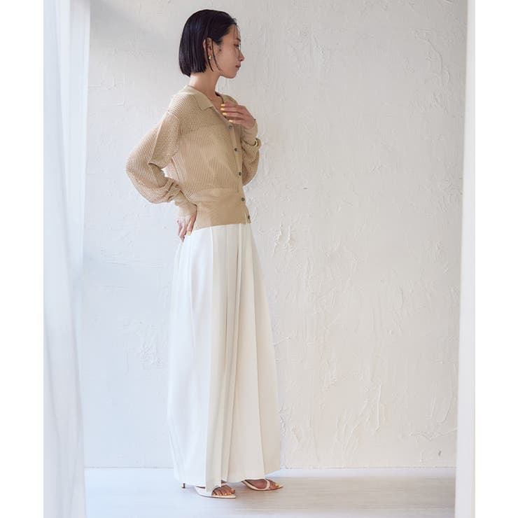 メッシュポロニットカーディガン【UR’S ユアーズ】 | titivate | 詳細画像2 