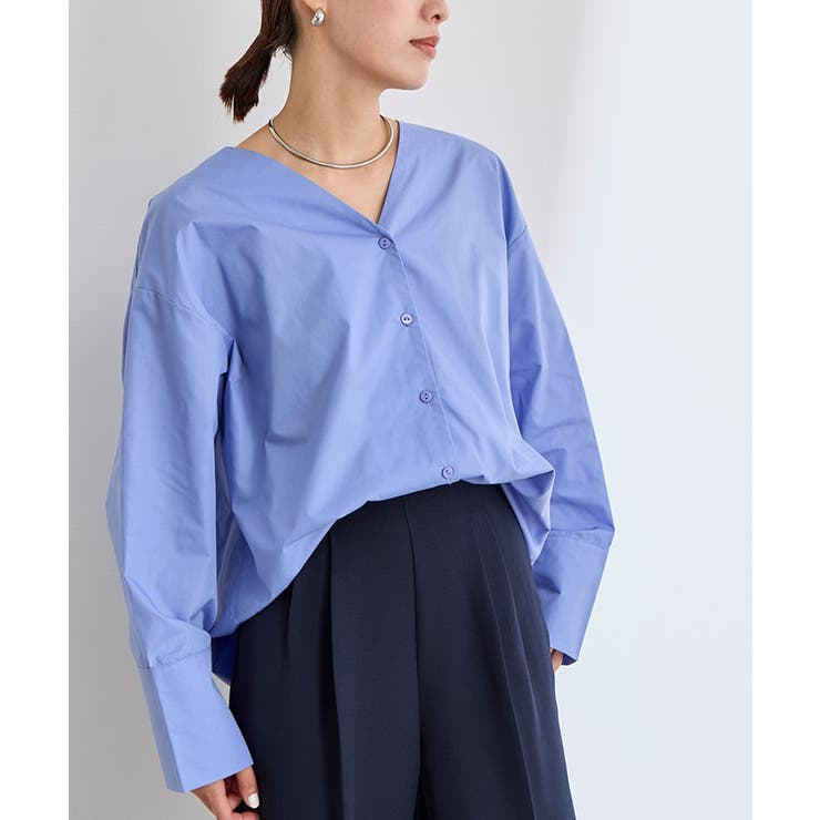 ワイドカフスVネックシャツブラウス【UR’S ユアーズ】 | titivate | 詳細画像25 