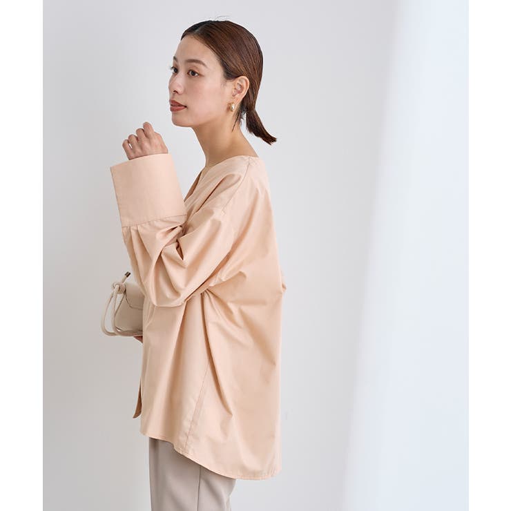 ワイドカフスVネックシャツブラウス【UR’S ユアーズ】 | titivate | 詳細画像6 