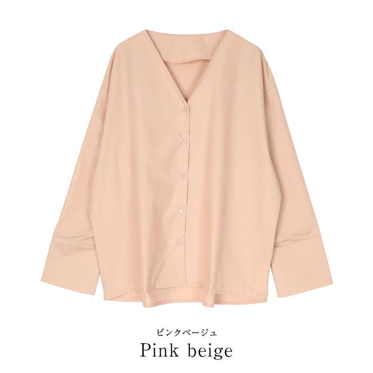 ワイドカフスVネックシャツブラウス【UR’S ユアーズ】 | titivate | 詳細画像12 